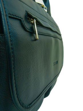 Чоловіча зелена шкіряна ділова сумка портфель Newery N9523GR