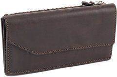 Шкіряний портмоне коричневого кольору зі шкіри NAPPA Grande Pelle 514620