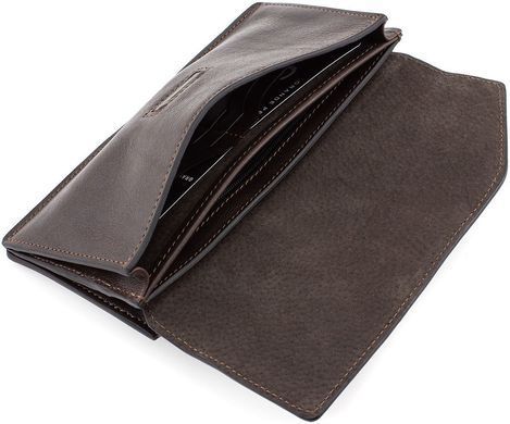 Кожаный портмоне коричневого цвета из кожи NAPPA Grande Pelle 514620