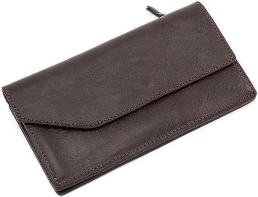 Кожаный портмоне коричневого цвета из кожи NAPPA Grande Pelle 514620