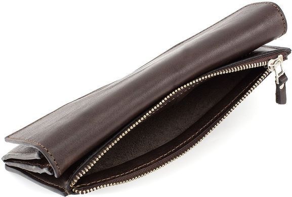 Кожаный портмоне коричневого цвета из кожи NAPPA Grande Pelle 514620