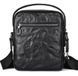 Мужская кожаная барсетка через плечо черного цвета  Bexhill BX6096 Black