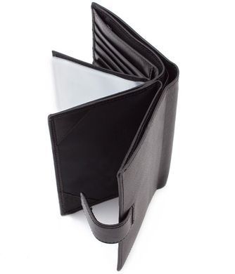 Кошелёк мужской кожаный  под паспорт черного цвета Marco Coverna BK010-808 black