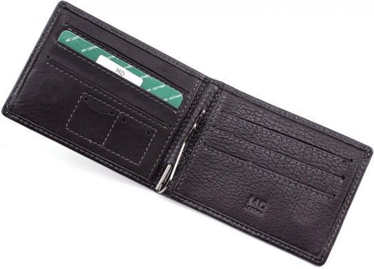 Чёрный кожаный зажим для денег Horton Collection TR3M-282A