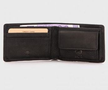 Кожаный портмоне мужской Hill Burry 5029WHBBlack