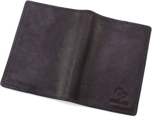 Обложка для паспорта кожаная черного цвета Grande Pelle 252610