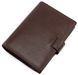 Коричневый кожаный портмоне под паспорт Marco Coverna B047-808C