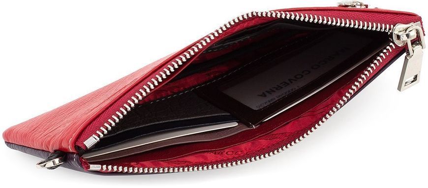 Фиолетово красный женский кошелёк на молнии Marco Coverna MC88806-25