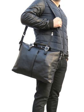 Коричнева шкіряна сумка для документів Newery N1004GC