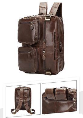 Коричнева шкіряна сумка-трансформер Bexhill Bx341 Brown
