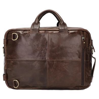 Коричнева шкіряна сумка-трансформер Bexhill Bx341 Brown