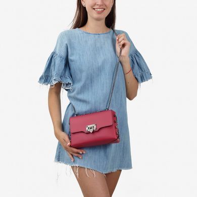 Шкіряна сумочка через плече VIRGINIA CONTI VC01734 Fuschia