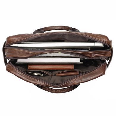 Коричнева шкіряна сумка-трансформер Bexhill Bx341 Brown