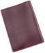 Кожаная обложка для паспорта цвета марсала Grande Pelle 252261