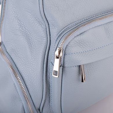 Голубой женский рюкзак кожаный VIRGINIA CONT - VC2238 Blue