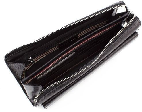 Чоловіча шкіряна барсетка чорного кольору Marco Coverna 8543-3 black