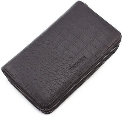 Мужской кожаный клатч на две молнии Marco Coverna 5902B (JP) black