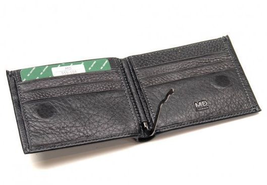 Шкіряний затиск-портмоне MD Leather MD 555-10А