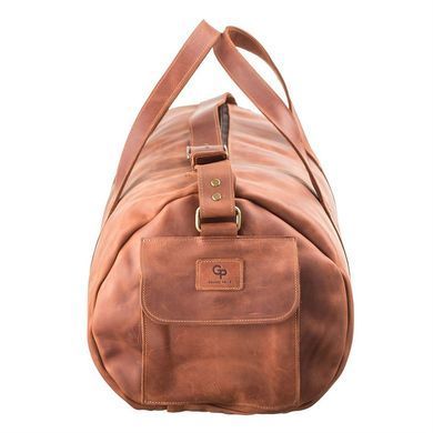 Большая полу-круглая дорожная сумка из винтажной кожи Grande Pelle 760124_N