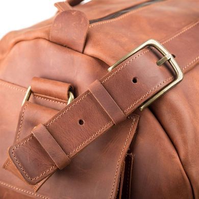 Большая полу-круглая дорожная сумка из винтажной кожи Grande Pelle 760124_N