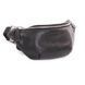 Чоловіча шкіряна сумка на пояс  середнього розміру чорного кольору  Grande Pelle 741610
