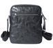 Небольшая мужская кожаная сумка через плечо черного цвета Bx6067 Black