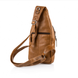 Кожаная сумка-слинг теракотового цвета Hill Burry HB6101Brown