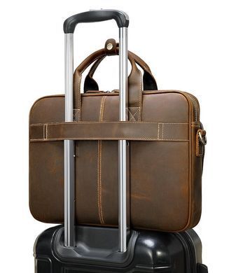 Коричневая функциональная мужская сумка Bexhill bx8368C