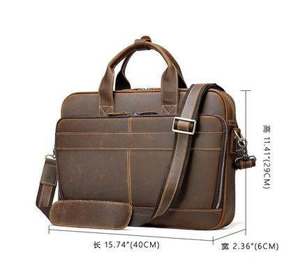 Коричневая функциональная мужская сумка Bexhill bx8368C