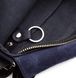 Стильна сумка середнього розміру Grande Pelle 754670 Navy Blue