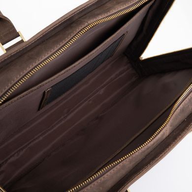 Стильний портфель з вінтажній шкіри коричневого кольору Newery N1992KC