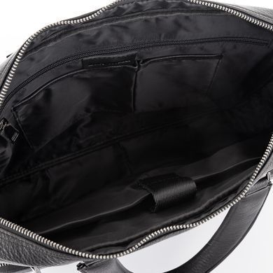 Чоловічий шкіряний портфель чорного кольору Marco Coverna MC3496-1
