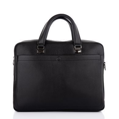 Чоловічий шкіряний портфель чорного кольору Marco Coverna MC3496-1