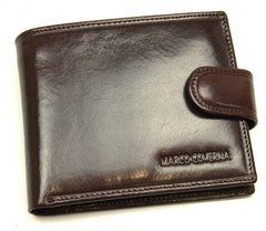 Чоловіче шкіряне портмоне коричневого кольору Marco Coverna B047-801 brown