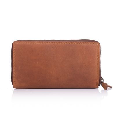 Коричневый винтажный клатч из натуральной кожи HILL BURRY - 777025HB Brown