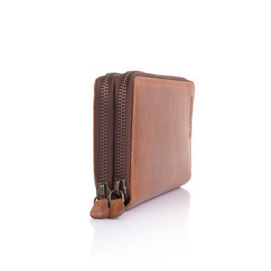 Коричневый винтажный клатч из натуральной кожи HILL BURRY - 777025HB Brown