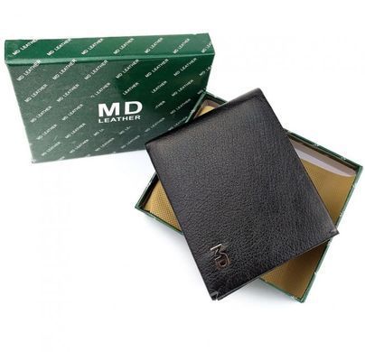 Чоловічий шкіряний гаманець з затиском для грошей MD Leather md23-555