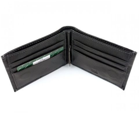 Чоловічий шкіряний гаманець з затиском для грошей MD Leather md23-555
