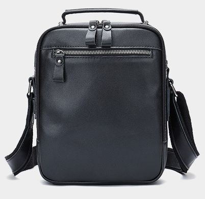 Чоловіча шкіряна сумка з ручкою чорного кольору Bexhill bx6014 Black