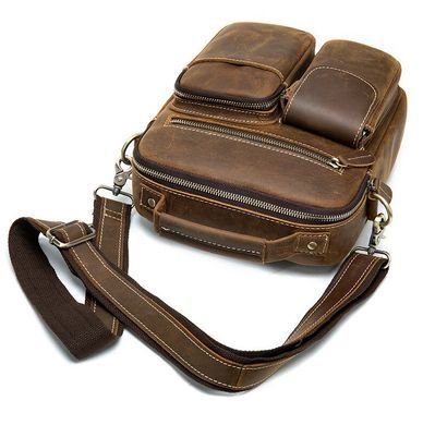Чоловіча барсетка з вінтажної шкіри Bexhill bx3552 Coffe