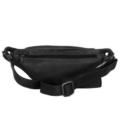 Поясная сумка из натуральной телячьей кожи Hill Burry HB3314 Black