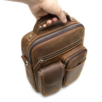 Чоловіча барсетка з вінтажної шкіри Bexhill bx3552 Coffe