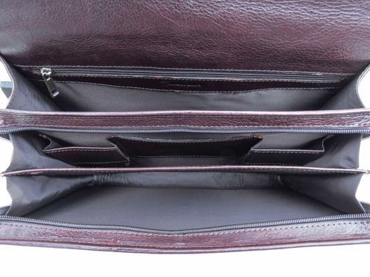 Крпичневый мужской кожаный портфель Newery N1104GC