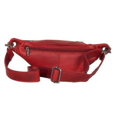 Червона поясна сумка із натуральної телячої шкіри Hill Burry HB3314 Red