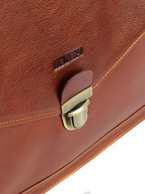 Рыжий мужской кожаный портфель Newery N4572GCR