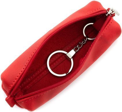 Красная ключница из матовой винтажной кожи Grande Pelle 40261012KR