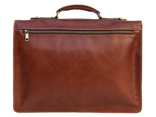 Рыжий мужской кожаный портфель Newery N4572GCR