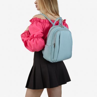 Жіночий рюкзак з натуральної шкіри Virginia Conti V02443 Light-blue
