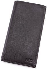 Горизонтальний чоловічий портмоне MD Leather Collection MC 0887 Black