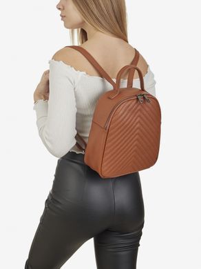 Коричневий жіночий шкіряний рюкзак Італія Virginia Conti Vc03354 Dark Foxy